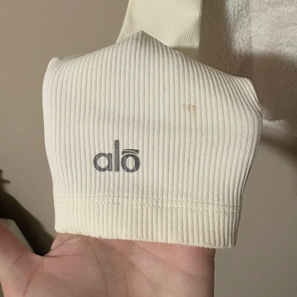 Medium Alo Yoga Cream Off White Sherpa‎ Lightweight